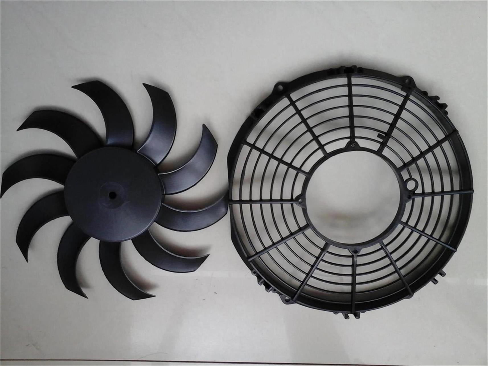 Automobile air conditioner motor blades and net