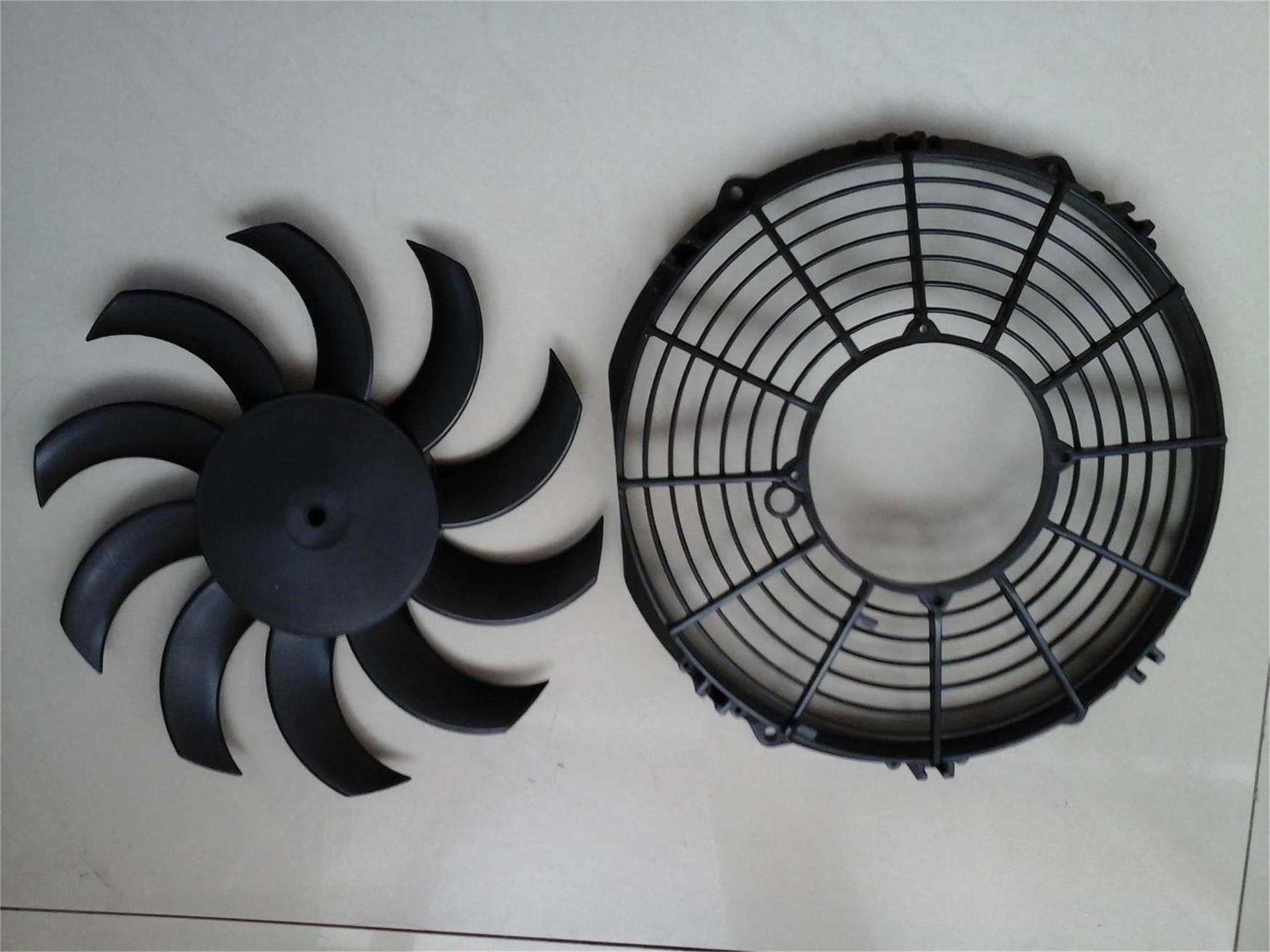 Automobile air conditioner motor blades and net